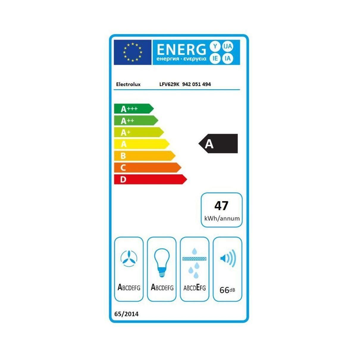 ELECTROLUX Hotte décorative murale LFV629K
