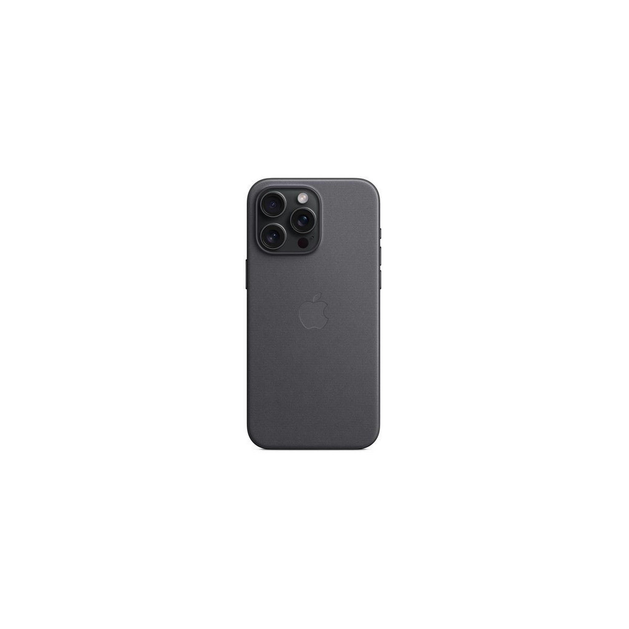 Voir la diapositive 4 : APPLE Coque iPhone 15 Pro Max MagSafe tissu fin Noir