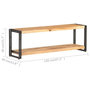 Voir la diapositive 6 : VIDAXL Meuble TV 120x30x40 cm Bois d'acacia massif