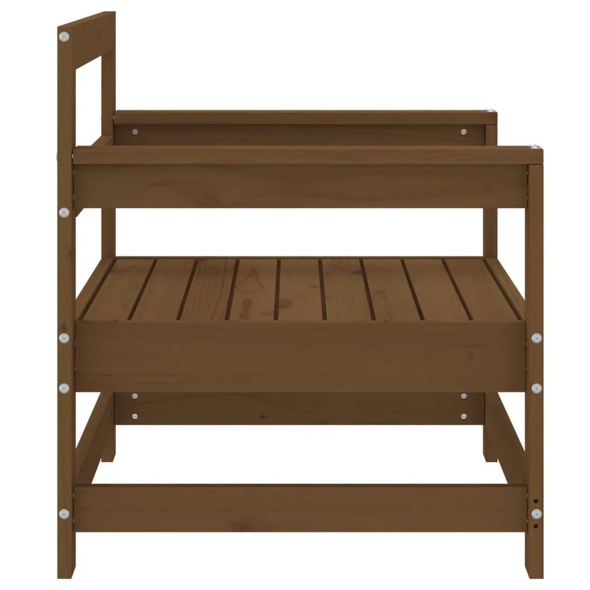 Voir la diapositive 5 : VIDAXL Chaises de jardin lot de 2 marron miel bois massif de pin