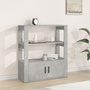 Voir la diapositive 1 : VIDAXL Buffet Gris beton 80x30x90 cm Bois d'ingenierie