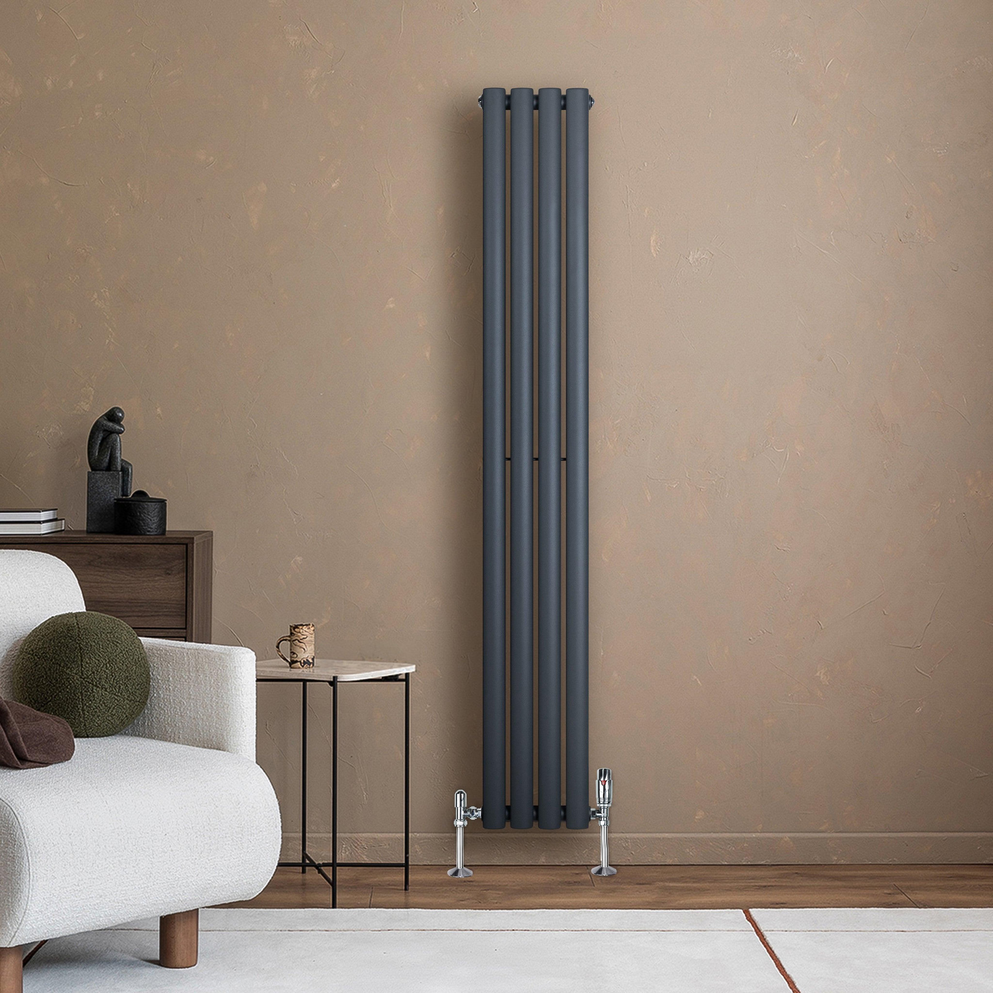 Voir la diapositive 4 : MONSTERSHOP Radiateur à colonnes ovales, 1 panneau - 1600 x 240 mm