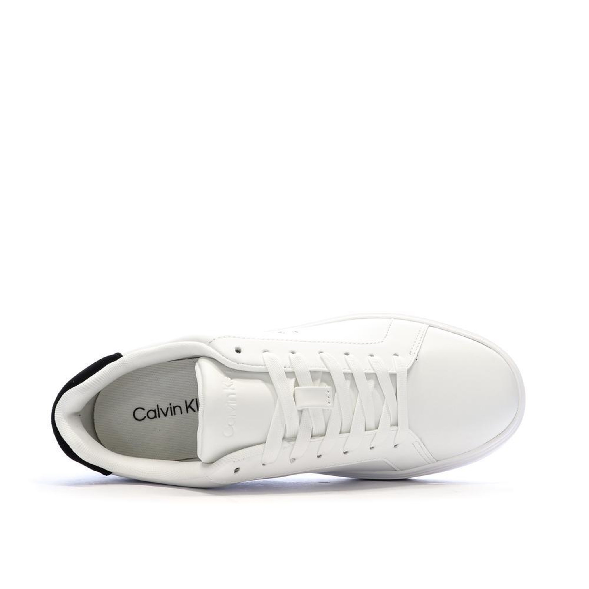 Voir la diapositive 4 : CALVIN KLEIN JEANS Baskets Blanches Homme Calvin Klein Jeans Classic Cupsole Lace