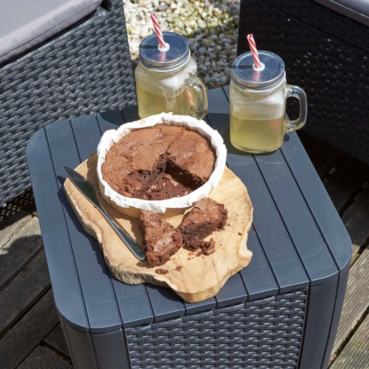 Keter Ensemble balcon résine iowa - anthracite - 12-139890