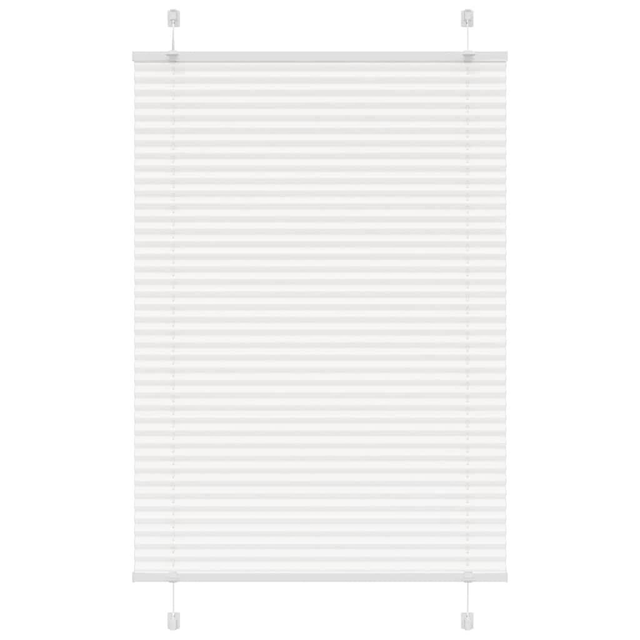 Voir la diapositive 4 : VIDAXL Store plisse blanc 90x100 cm largeur du tissu 89,4 cm polyester