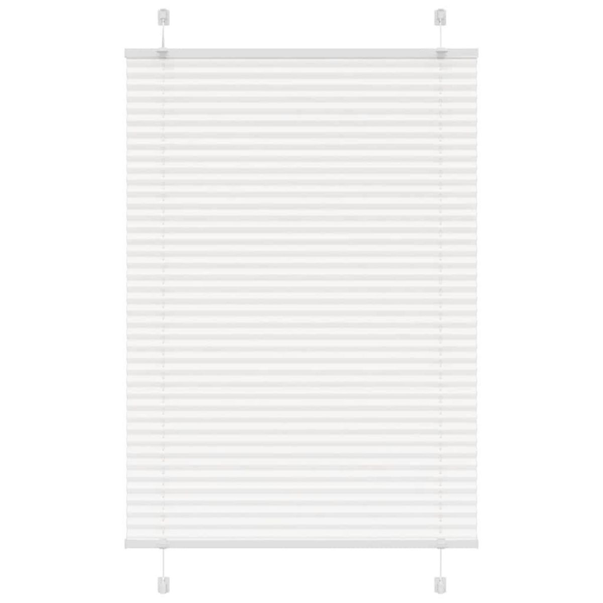 VIDAXL Store plisse blanc 90x100 cm largeur du tissu 89,4 cm polyester