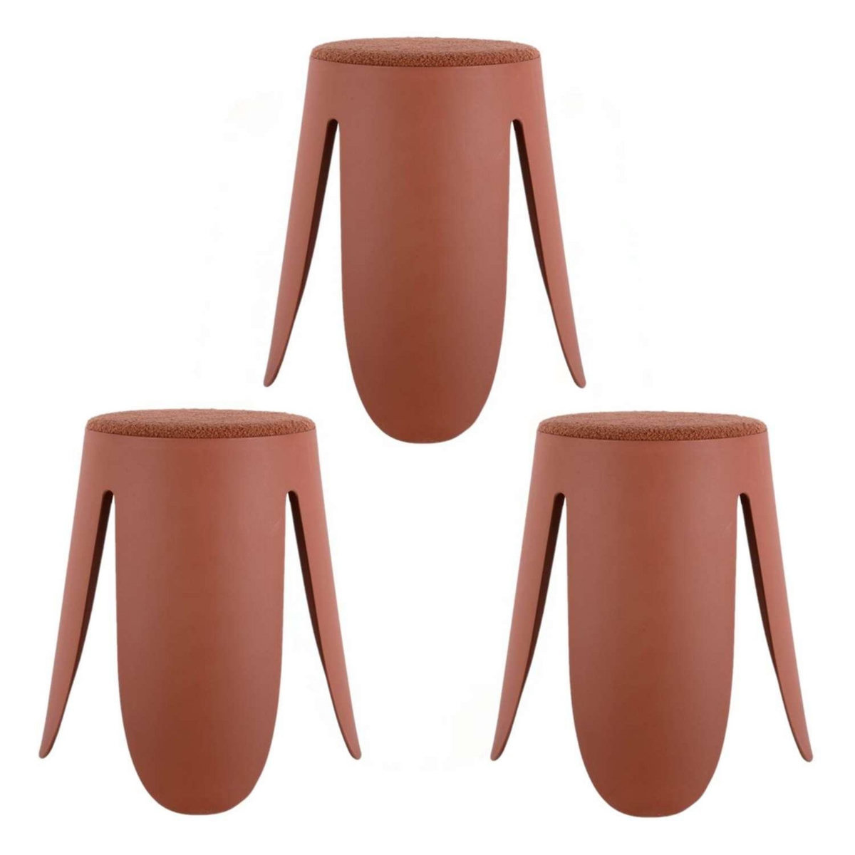 Leitmotiv Lot de 3 tabourets Keystone