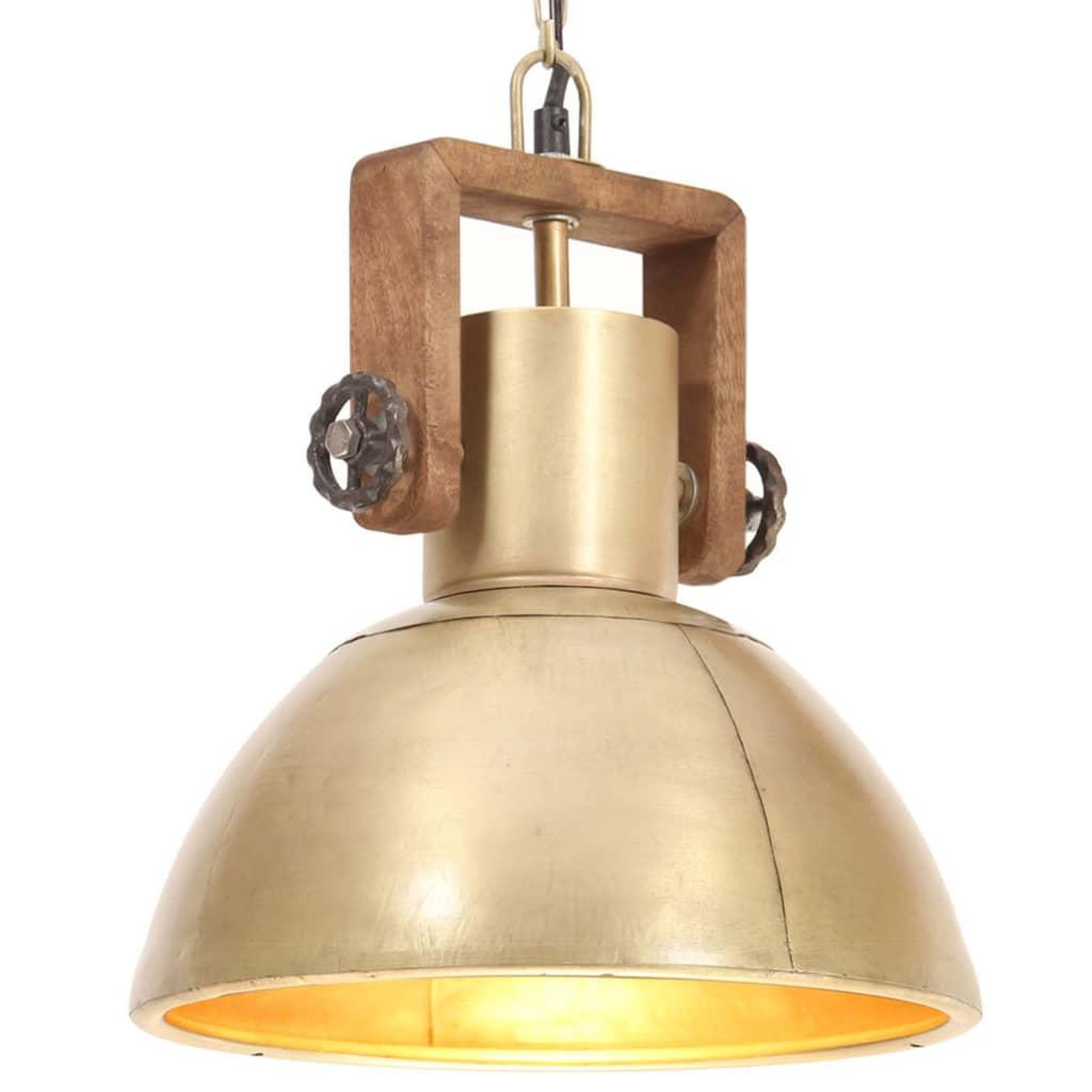 VIDAXL Lampe suspendue industrielle 25 W Laiton Rond 30 cm E27