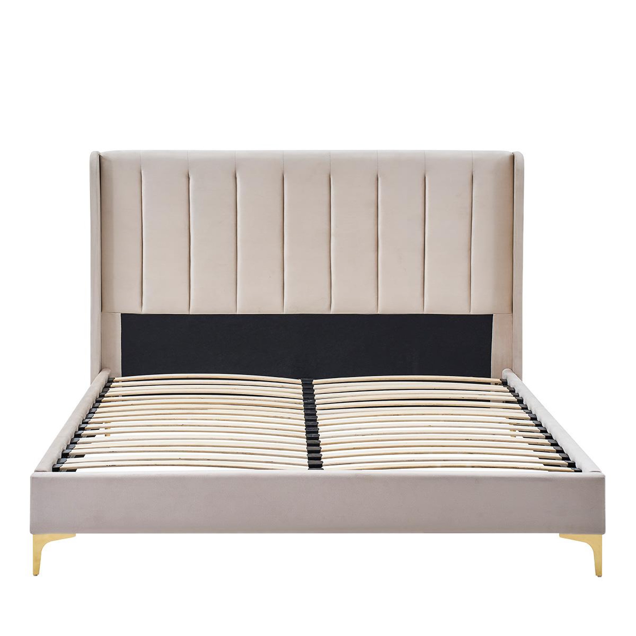 Voir la diapositive 1 : BELLECOUR Bellecour literie | sommier avec tête de lit lavezzi | coloris beige