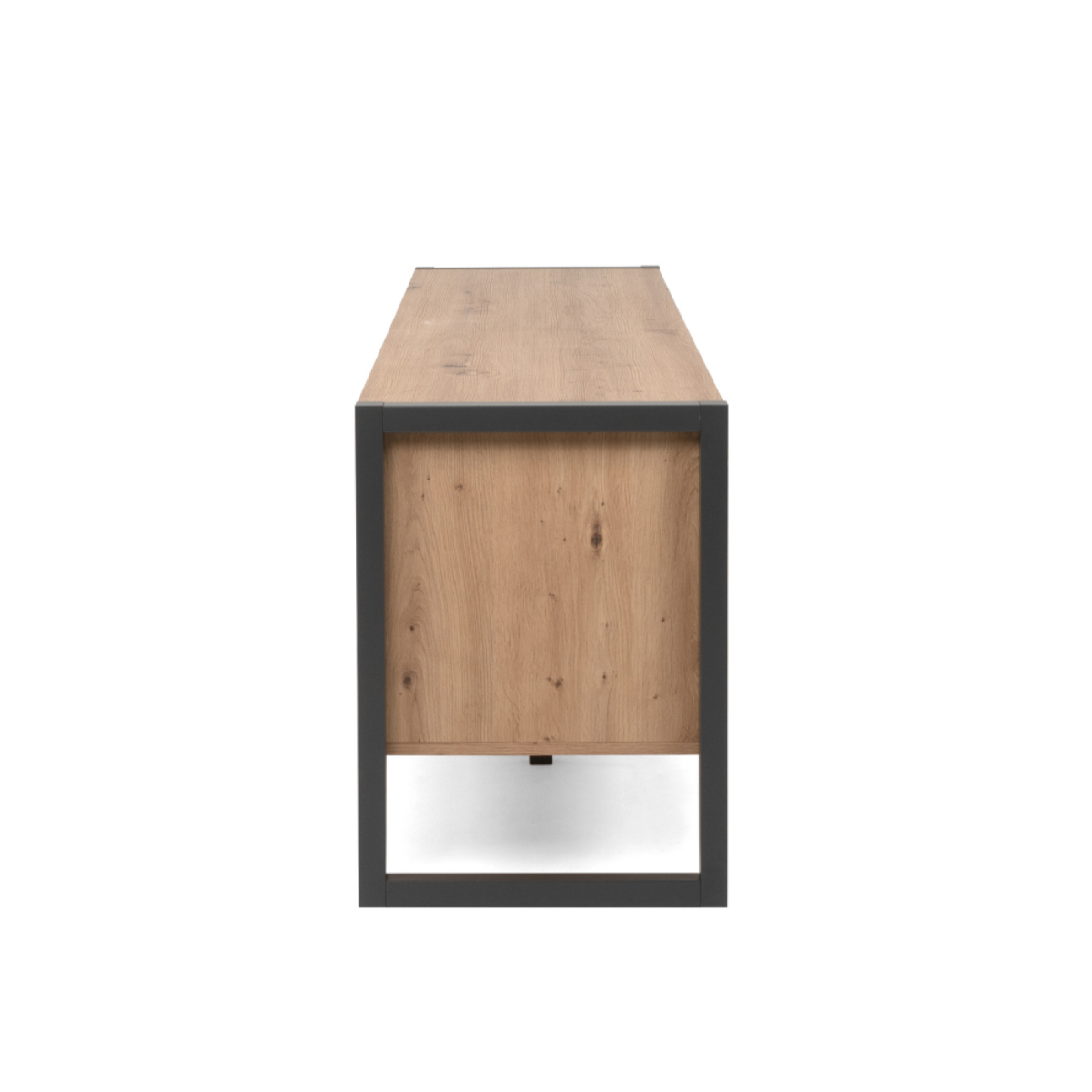 CONCEPT USINE Meuble TV industriel en bois avec placards KOTOR