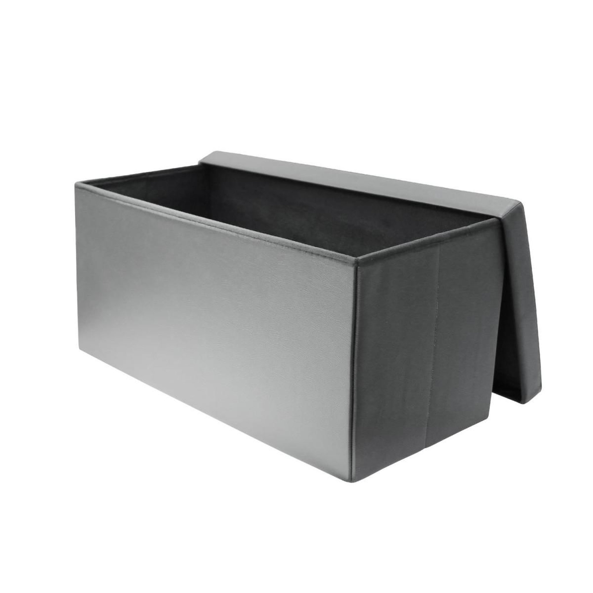 Voir la diapositive 2 : The Home Deco Factory Banquette coffre pliable design  alana  76cm gris