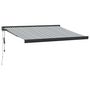 Voir la diapositive 2 : VIDAXL Auvent retractable anthracite et blanc 3,5x2,5m tissu/aluminium