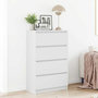 Voir la diapositive 1 : VIDAXL Buffet Blanc 60x35x98,5 cm Bois d'ingenierie