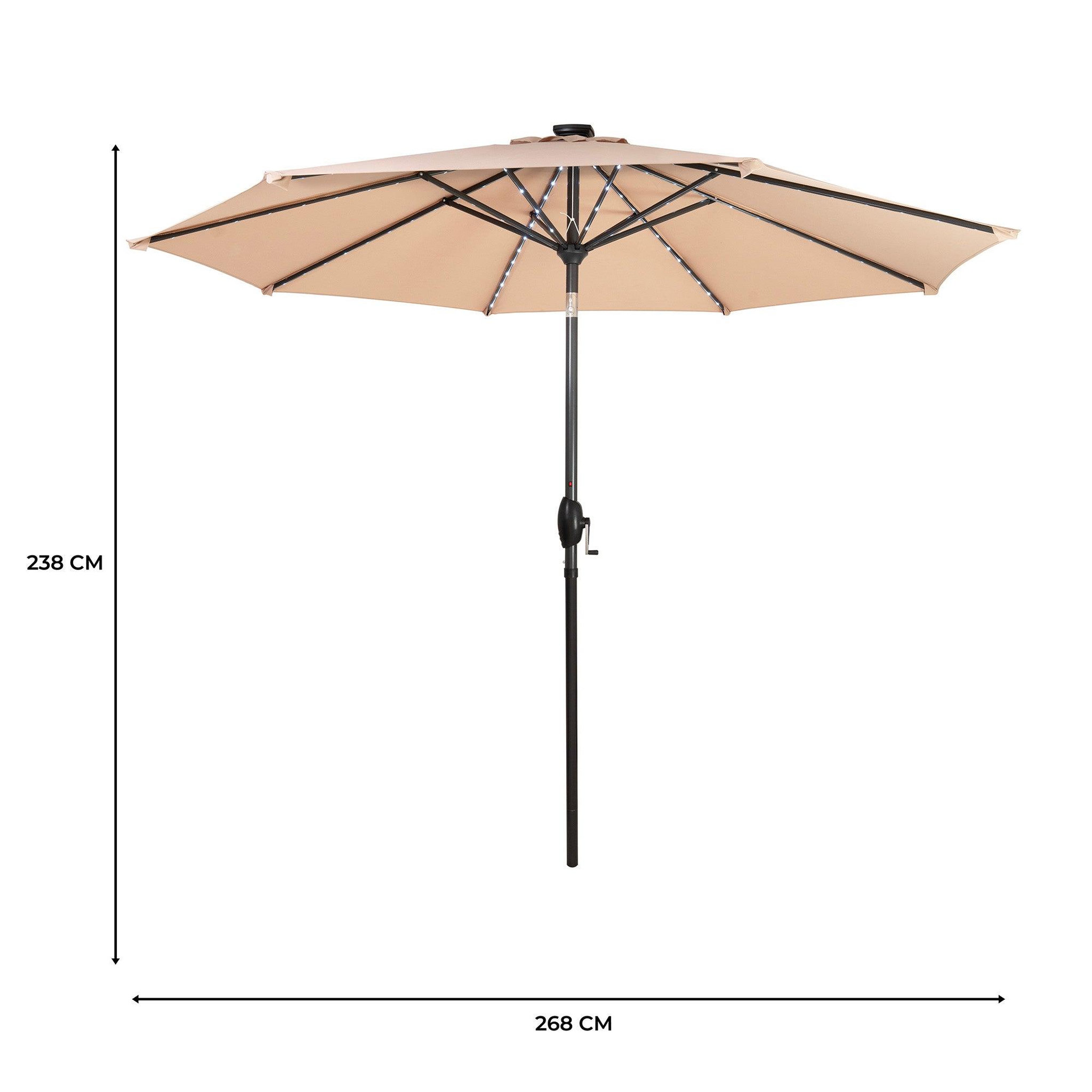 Voir la diapositive 5 : Monster Parasol Inclinable à LED 2,7 m