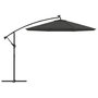 Voir la diapositive 4 : VIDAXL Parasol de jardin en porte-a-faux et lumieres LED mat en acier