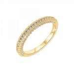 SC CRYSTAL Bague taille 56 SC Crystal ornée de Cristaux scintillants. Coloris disponibles : Jaune