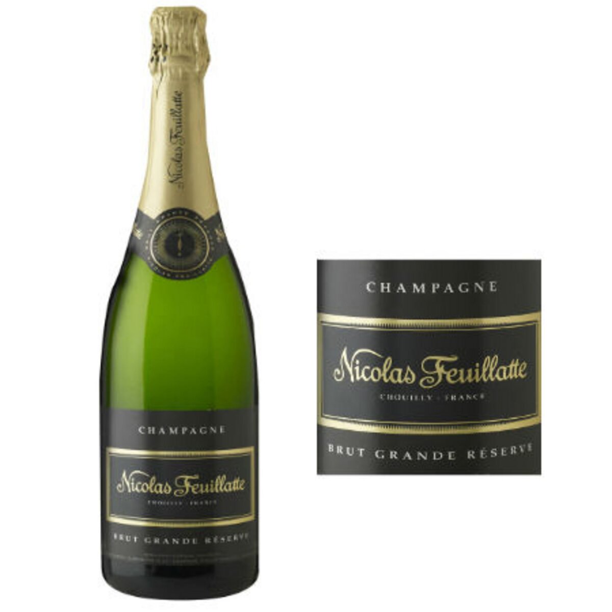 Champagne Brut Nicolas Feuillatte Grande Réserve pas cher Auchan.fr