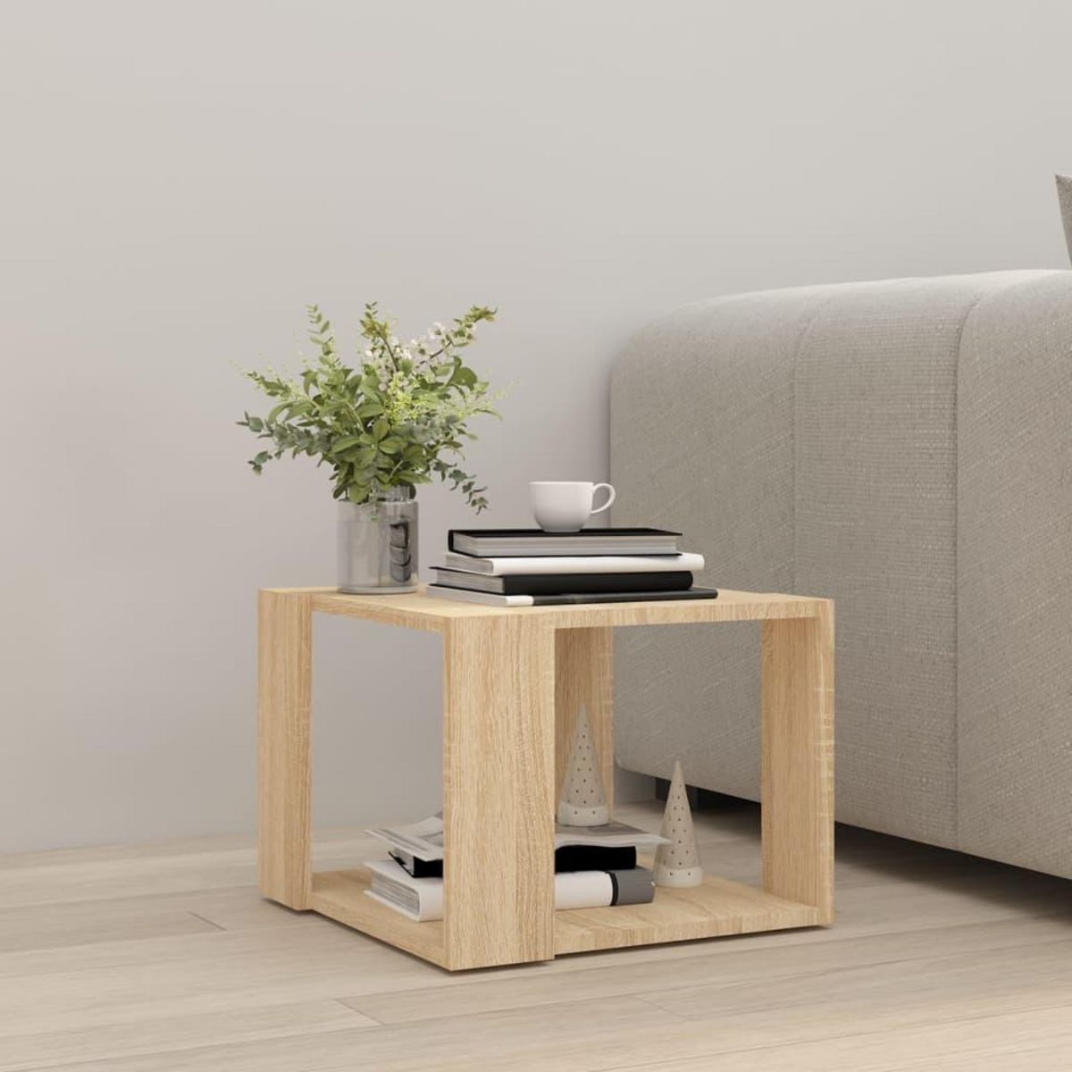 VIDAXL Table basse Chene sonoma 40x40x30 cm Bois d'ingenierie