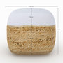 Voir la diapositive 4 : Rendez vous déco Pouf en jute beige et blanc D40 cm-Billy