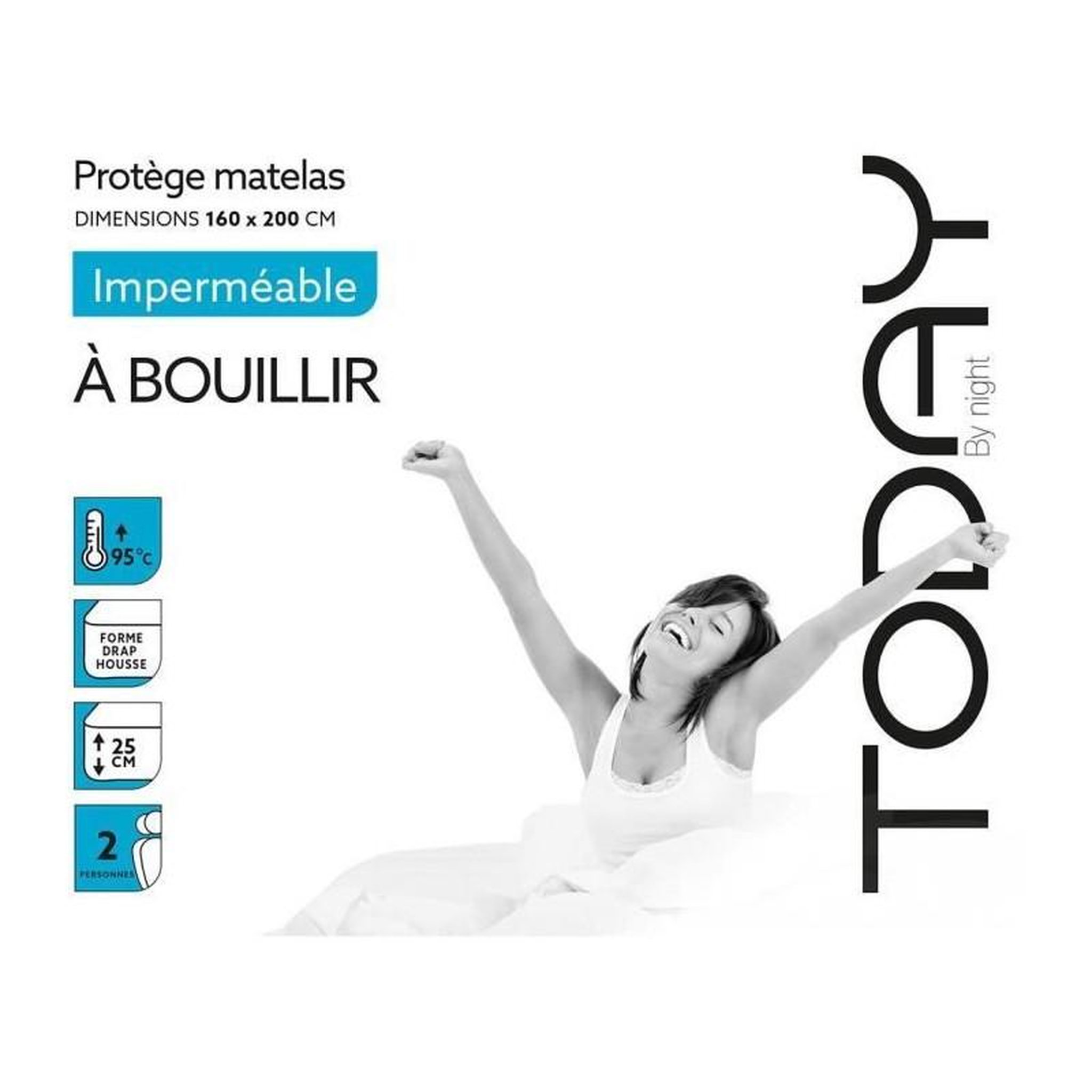 Today Protege Matelas 160x200cm Imperméable Today A Bouillir