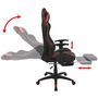 Voir la diapositive 3 : VIDAXL Chaise de bureau inclinable avec repose-pied Rouge