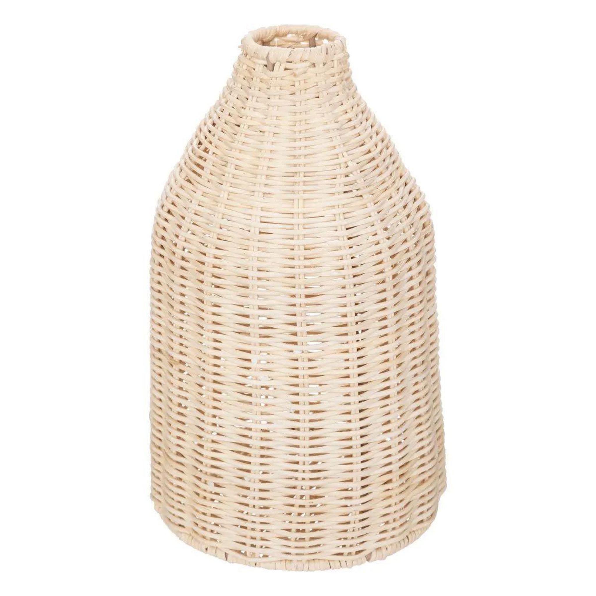 ATMOSPHERA Vase design en rotin  seav  26cm beige