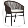 Voir la diapositive 6 : VIDAXL Chaises de jardin lot de 2 Marron Rotin PE
