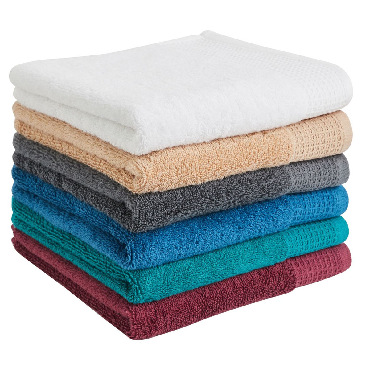 ACTUEL Serviette de toilette unie en coton 500 g/m²