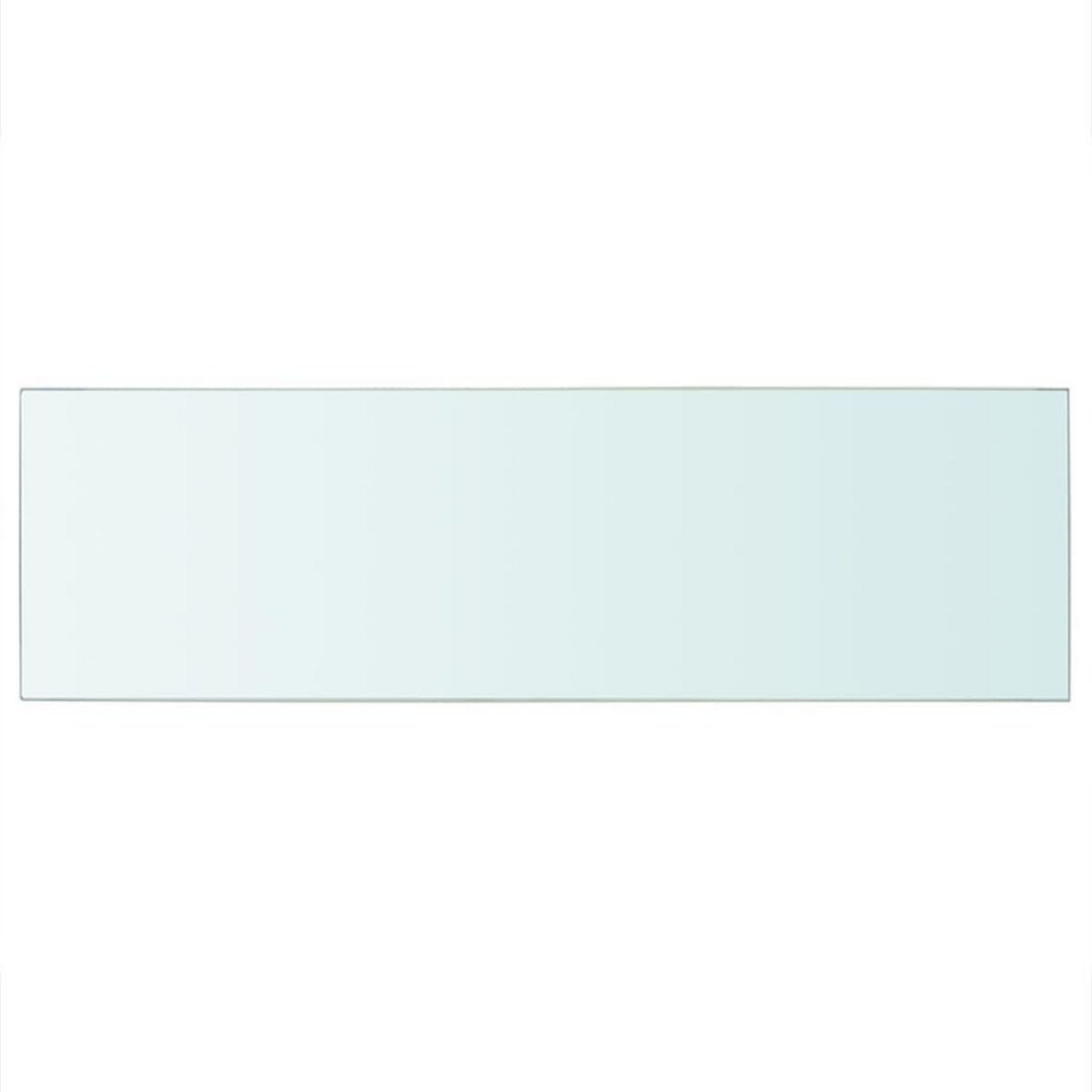 VIDAXL Panneau pour etagere Verre transparent 80 x 25 cm