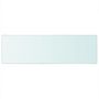 Voir la diapositive 2 : VIDAXL Panneau pour etagere Verre transparent 80 x 25 cm