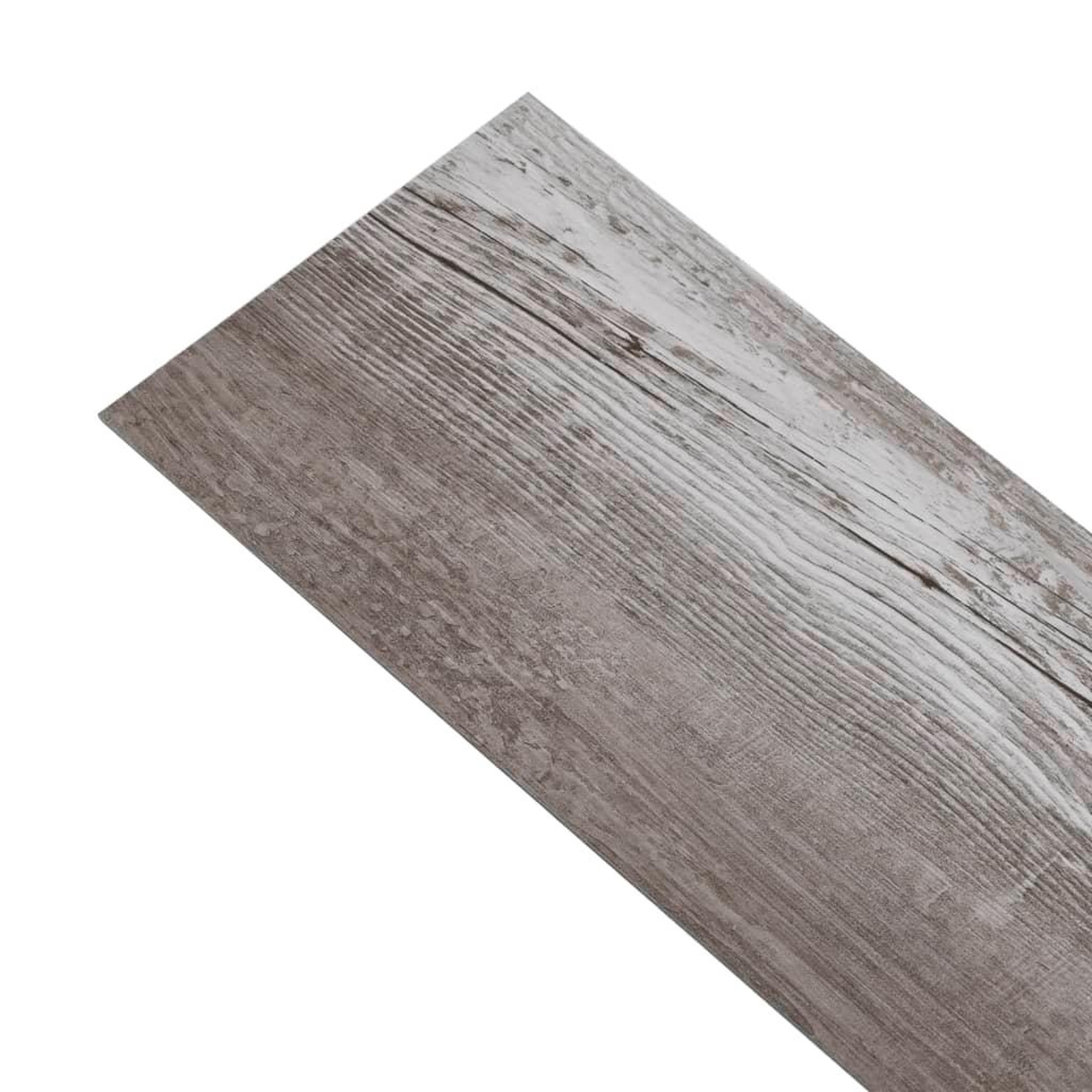 Voir la diapositive 4 : VIDAXL Dalles de plancher PVC 5,02 m^2 2 mm autoadhesif marron bois mat