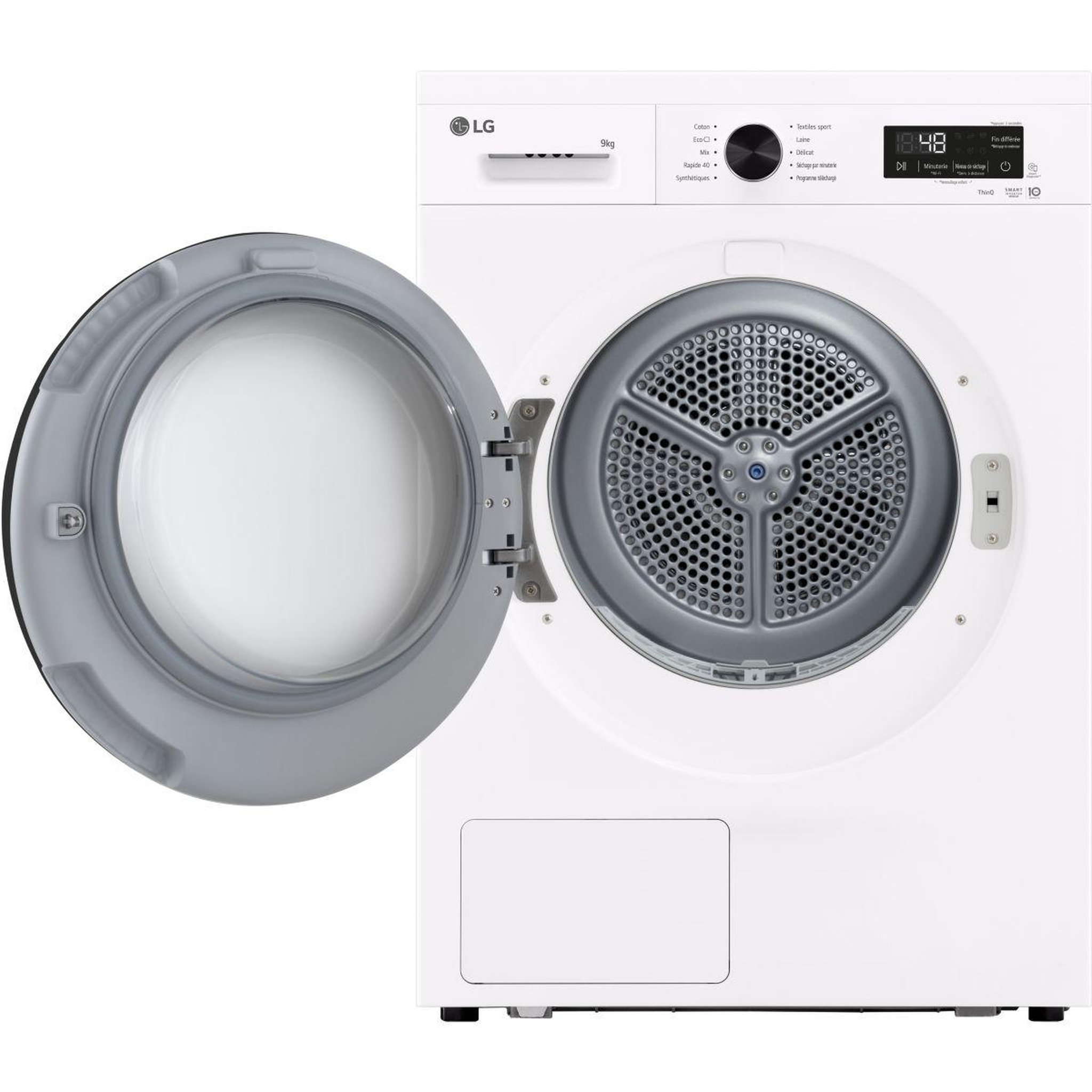 Voir la diapositive 3 : LG Sèche linge pompe à chaleur RH9B15WH