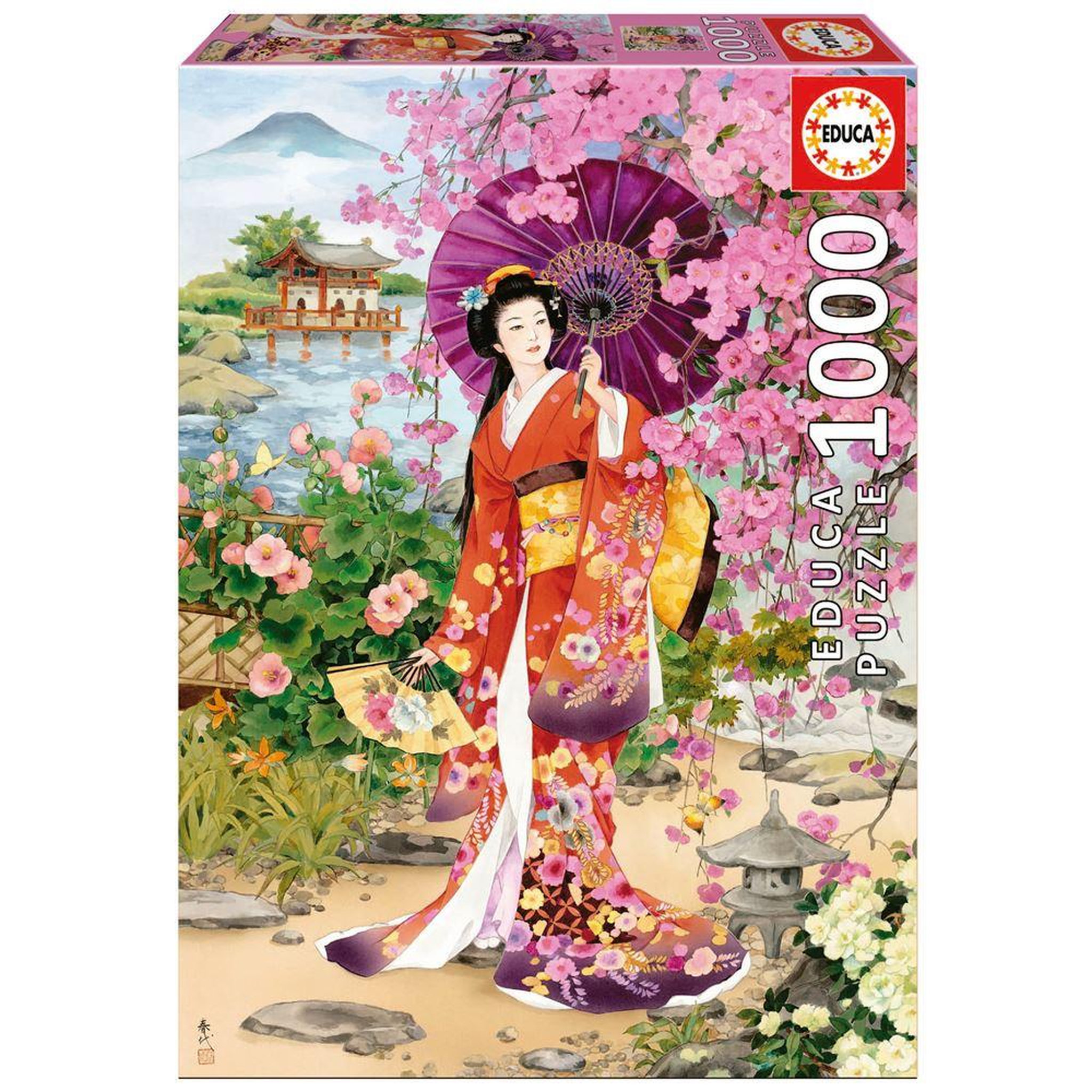 EDUCA Puzzle 1000 pièces – Teien Haruyo Morita – Puzzle adulte art – Educa