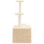 Voir la diapositive 5 : VIDAXL Arbre a chat avec griffoirs en sisal creme 110 cm