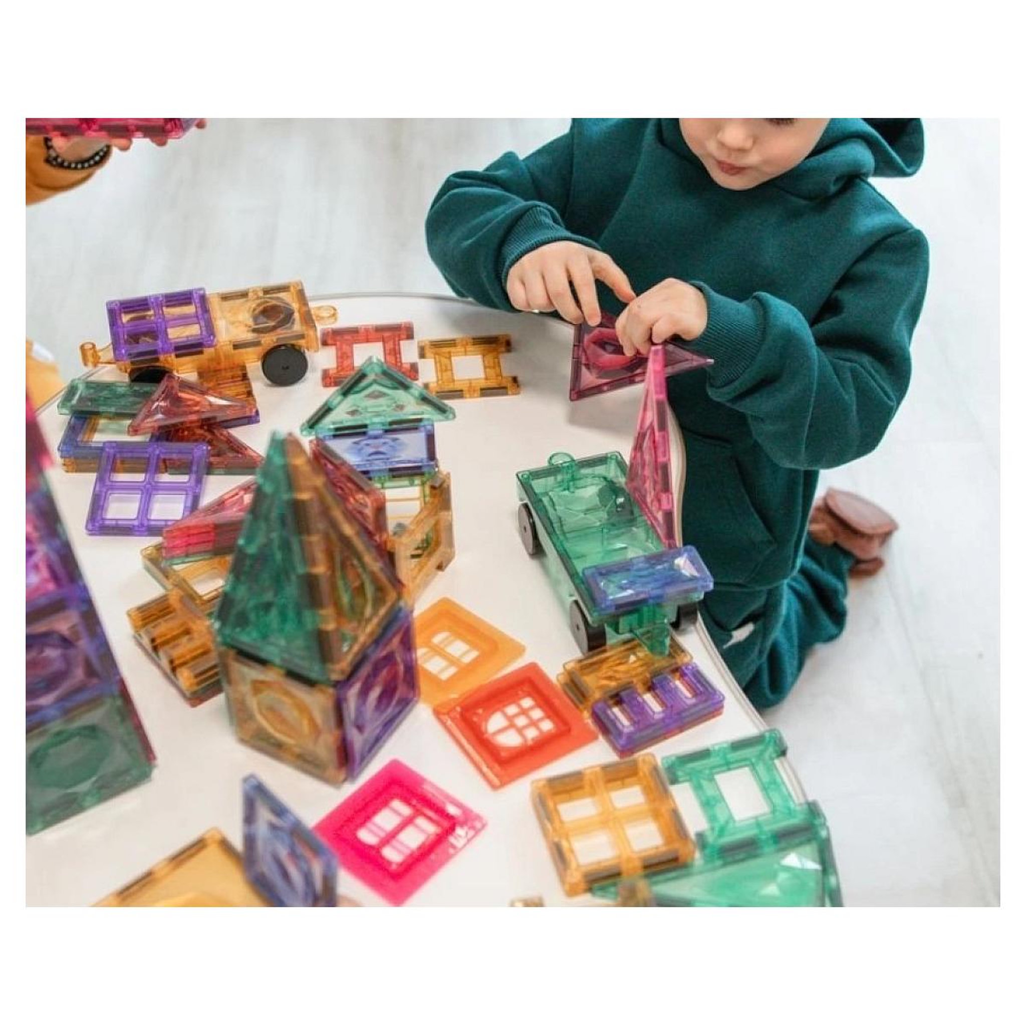 Voir la diapositive 2 : ELINELI Kit de construction magnétique EliFix - 188 pièces