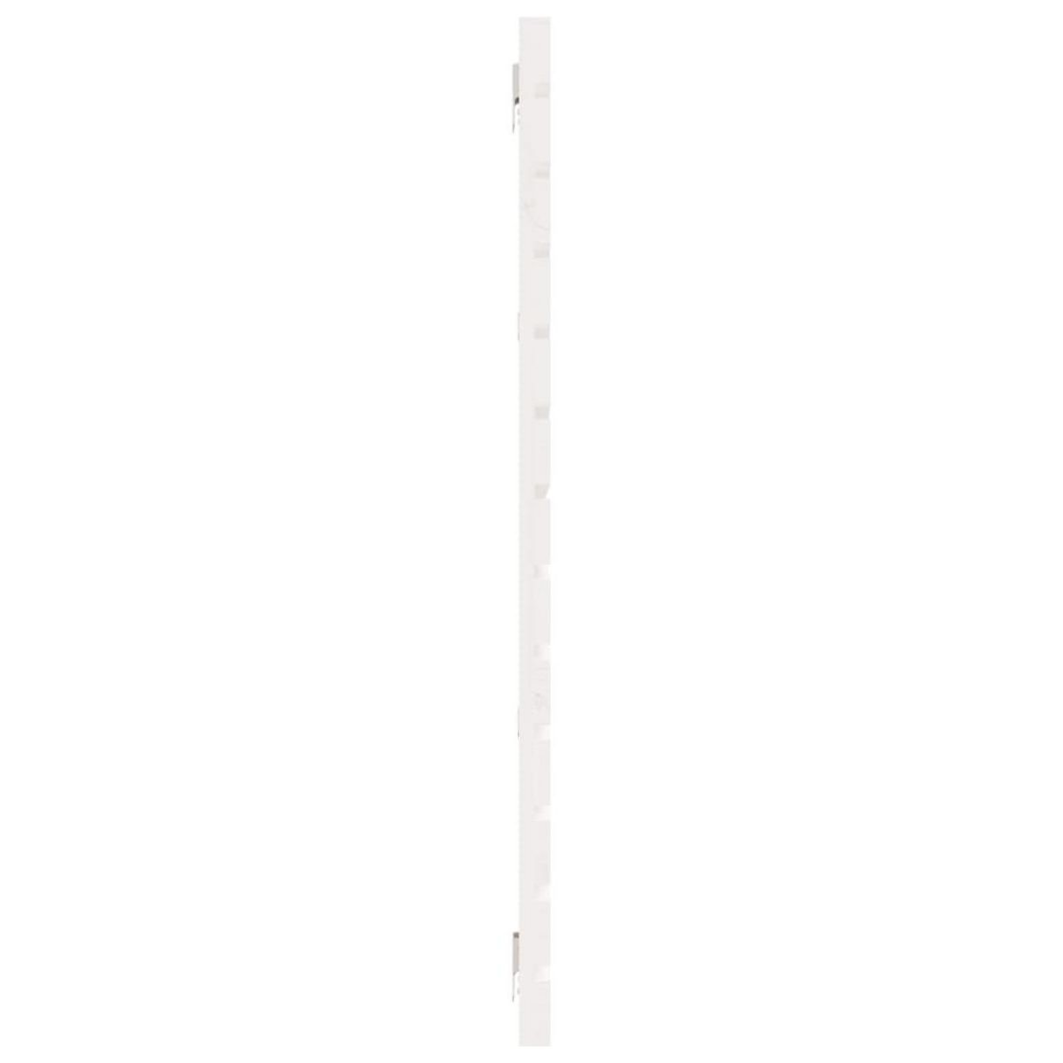 VIDAXL Tete de lit murale Blanc 166x3x91,5 cm Bois massif de pin