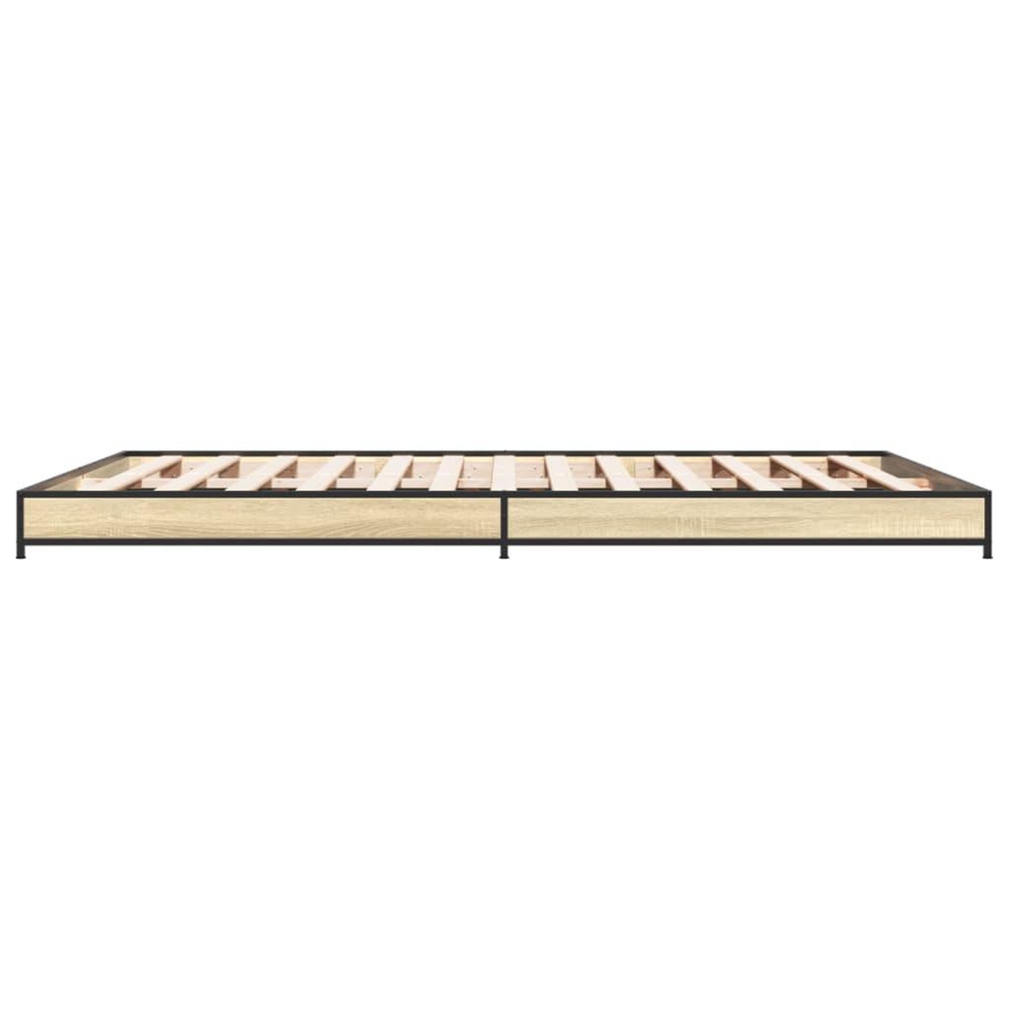 Voir la diapositive 5 : VIDAXL Cadre de lit sans matelas chene sonoma 120x200 cm