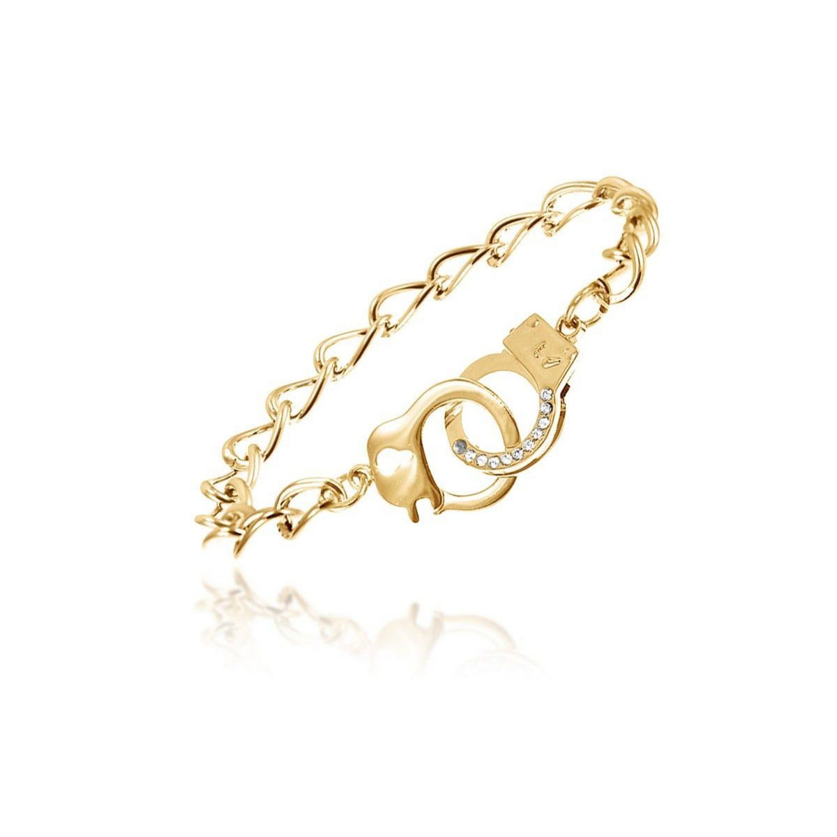 SC BOHEME Bracelet menottes SC Bohème orné de Cristaux scintillants