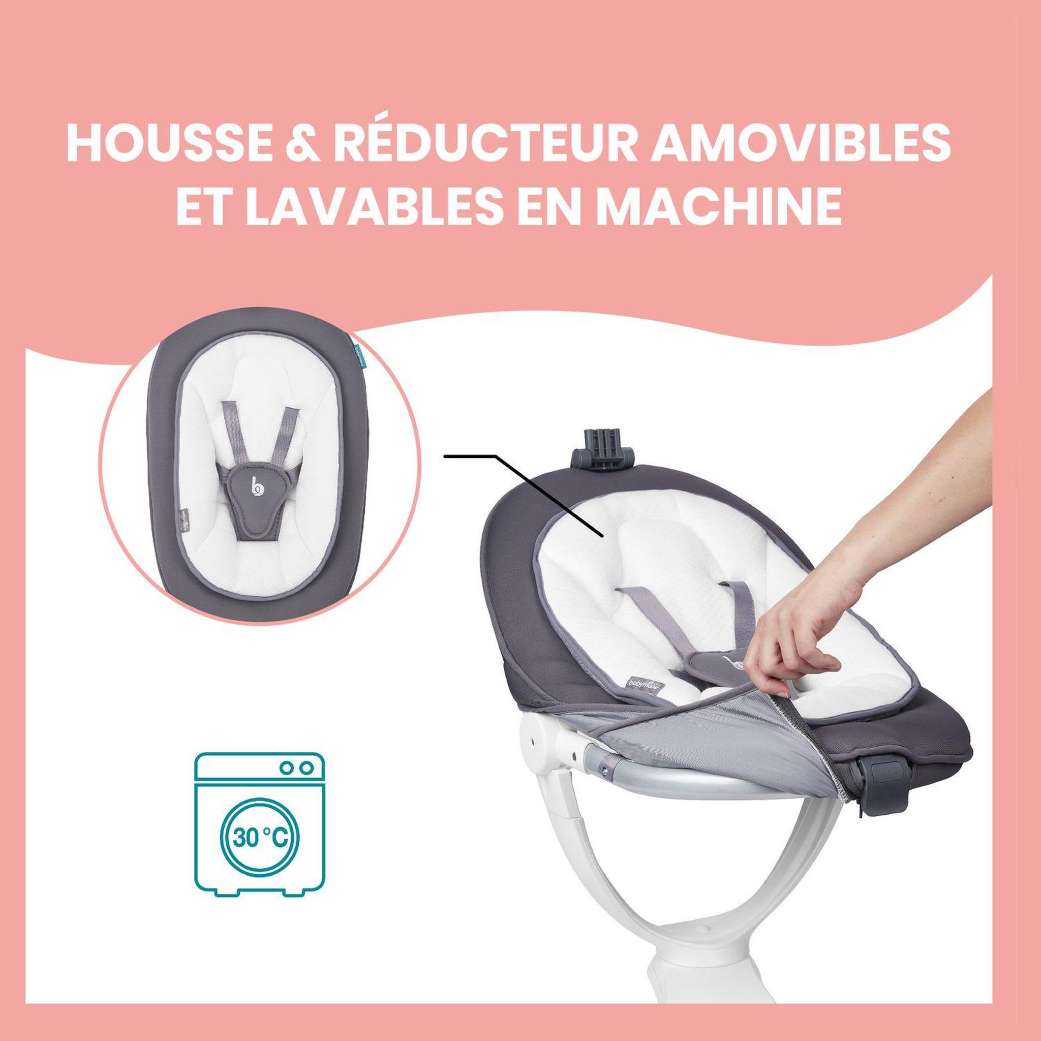 Voir la diapositive 6 : BABYMOOV Transat balancelle bébé Swoon Motion