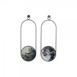 AAAAA Horloge Murale DKD Home Decor Verre Gris Fer (20 x 4.5 x 60 cm) (2 pcs)