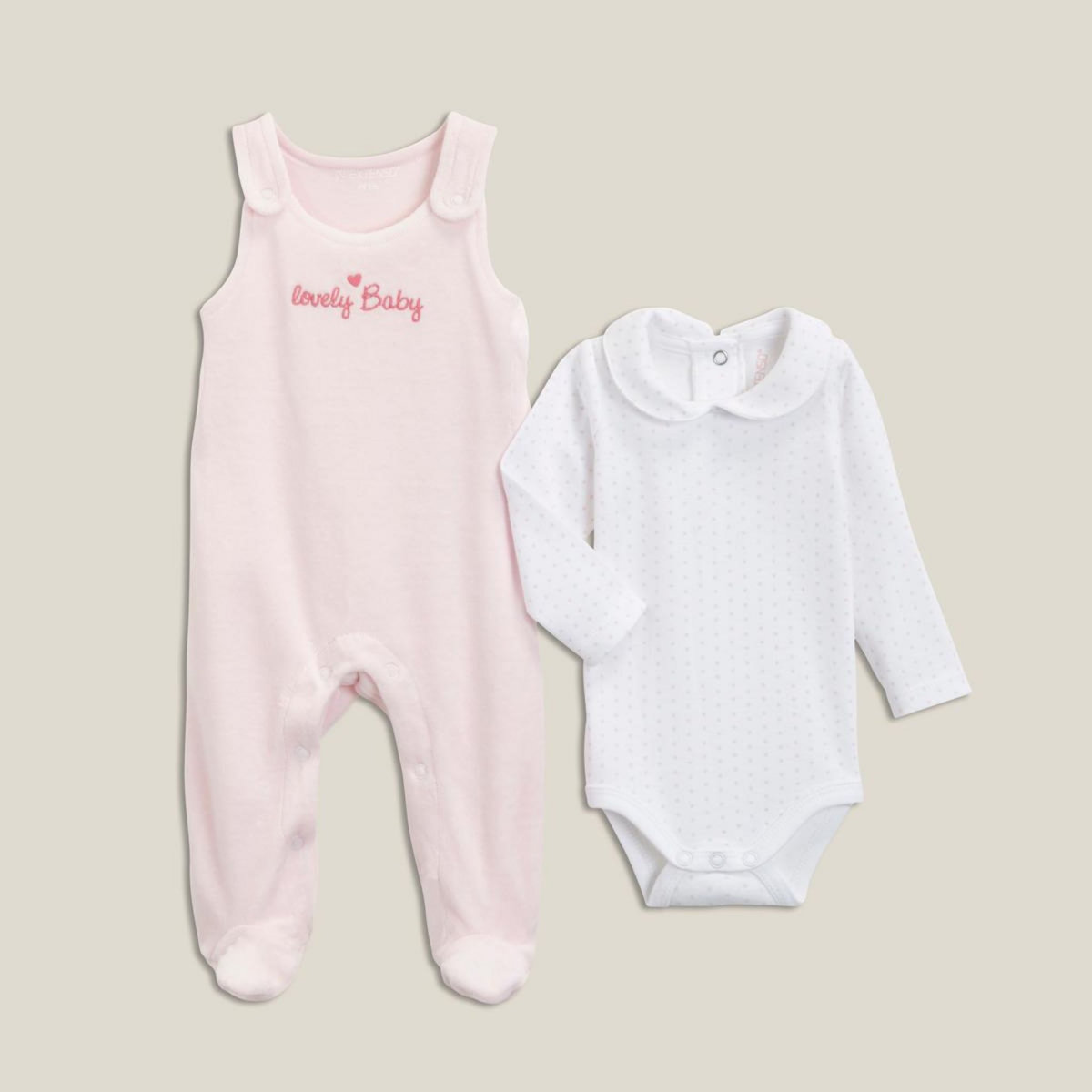 Ensemble combi sans manches et body bébé