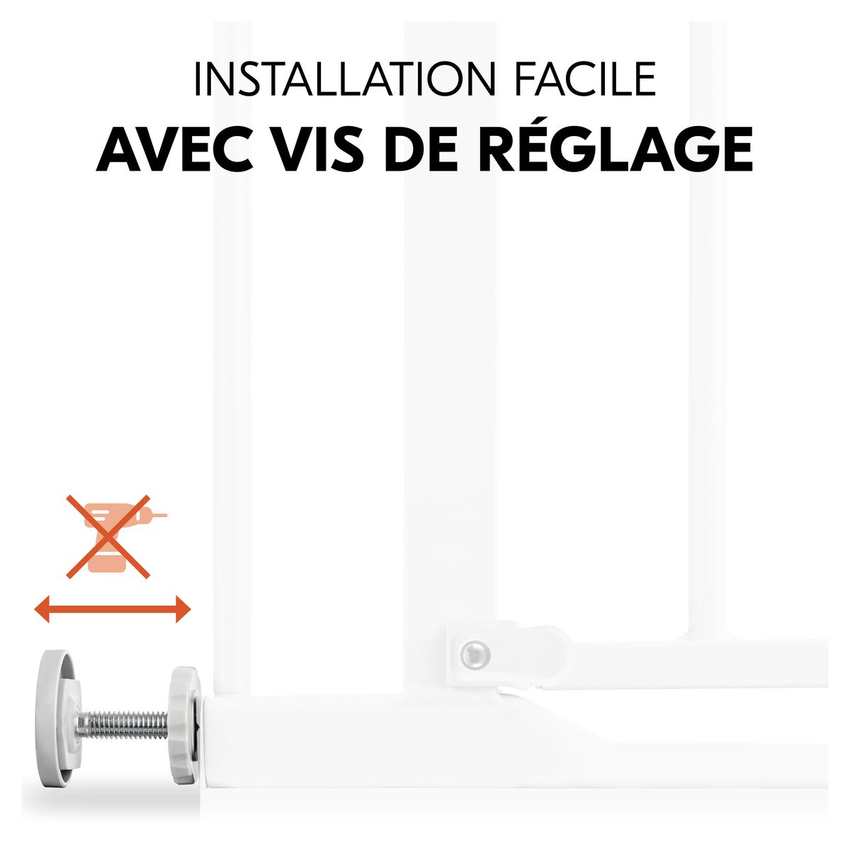 HAUCK Barrière de sécurité Clear Step 2 Blanc