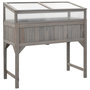 Voir la diapositive 1 : VIDAXL Lit sureleve avec serre 110x54x120 cm Bois de sapin massif