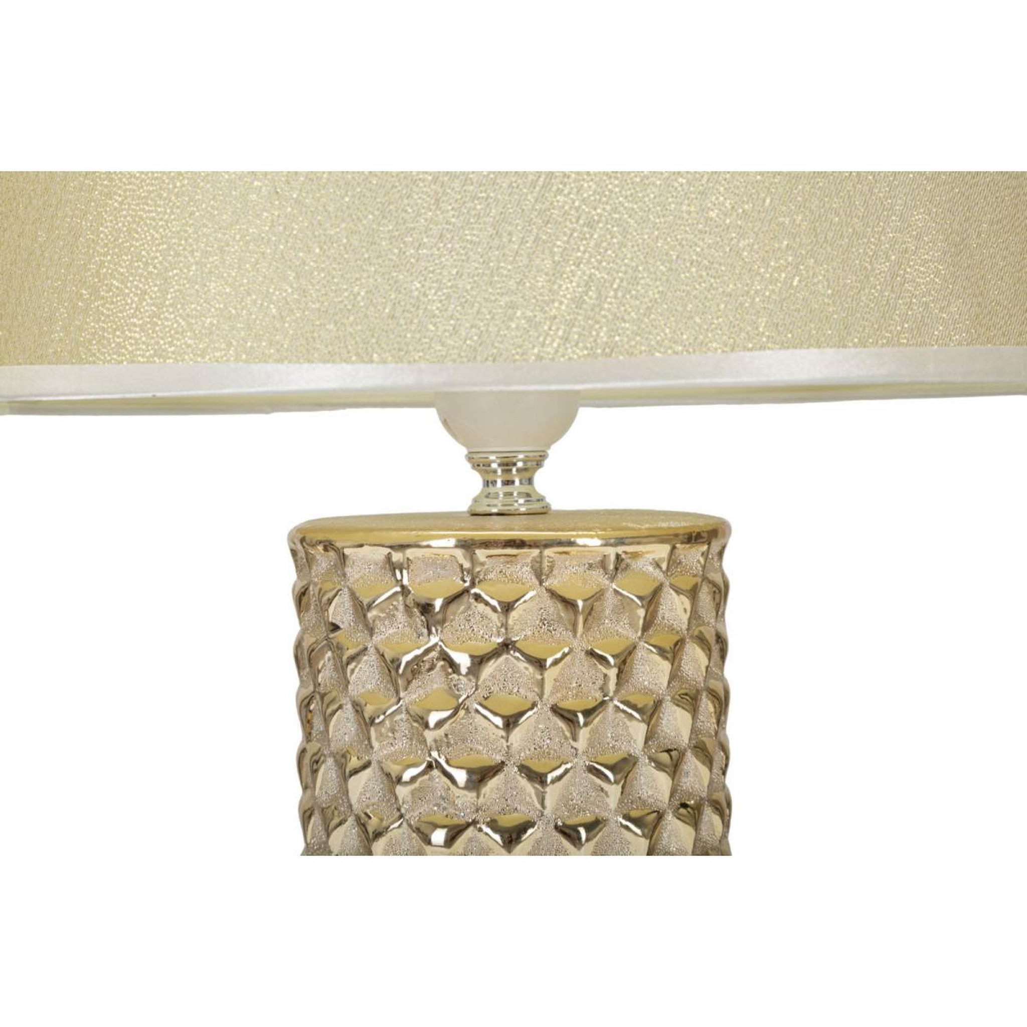 Voir la diapositive 2 : Paris Prix Lampe à poser design  glam  47cm or