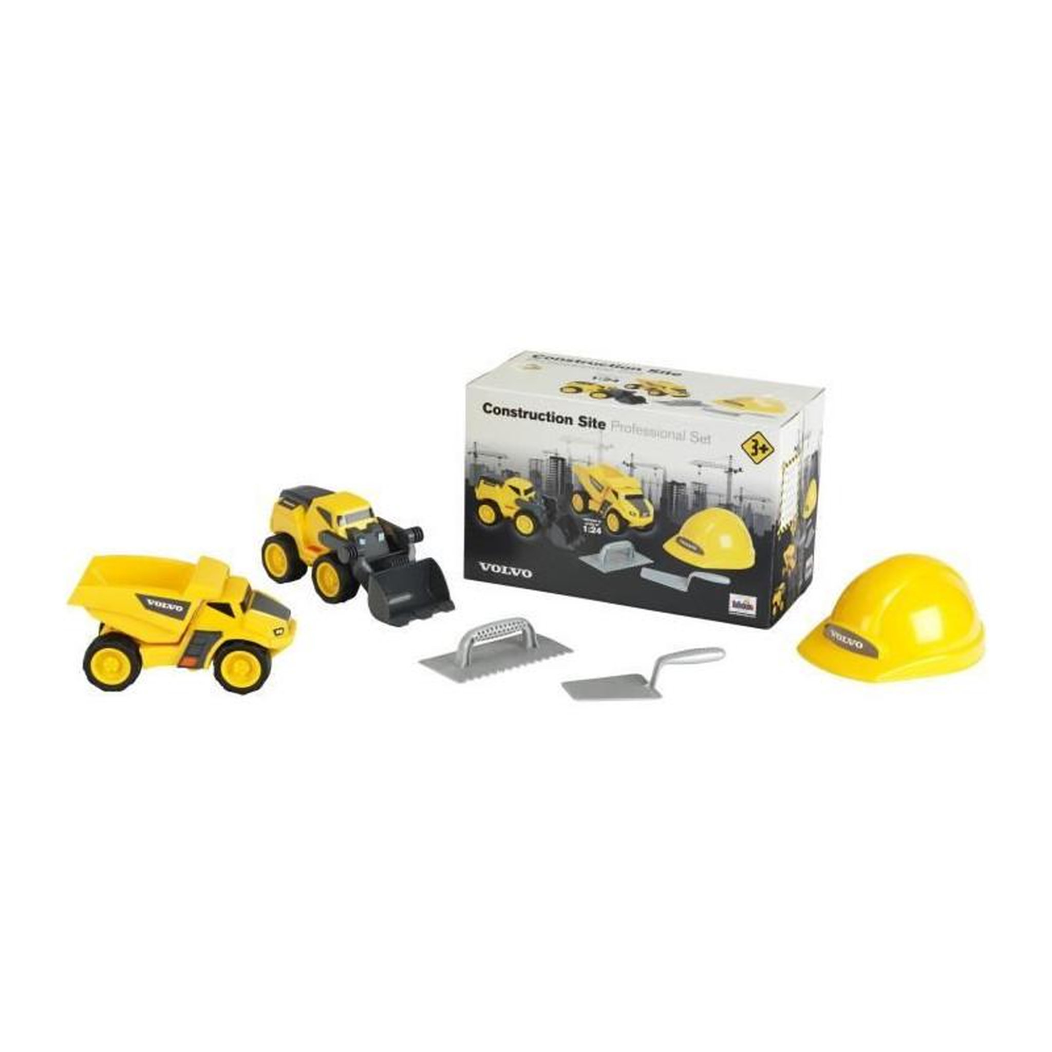 Voir la diapositive 1 : Klein Jouet de chantier - KLEIN - Set de chantier Volvo Power avec casque, 5 pieces - Plastique de grande qualité, tres résistant.