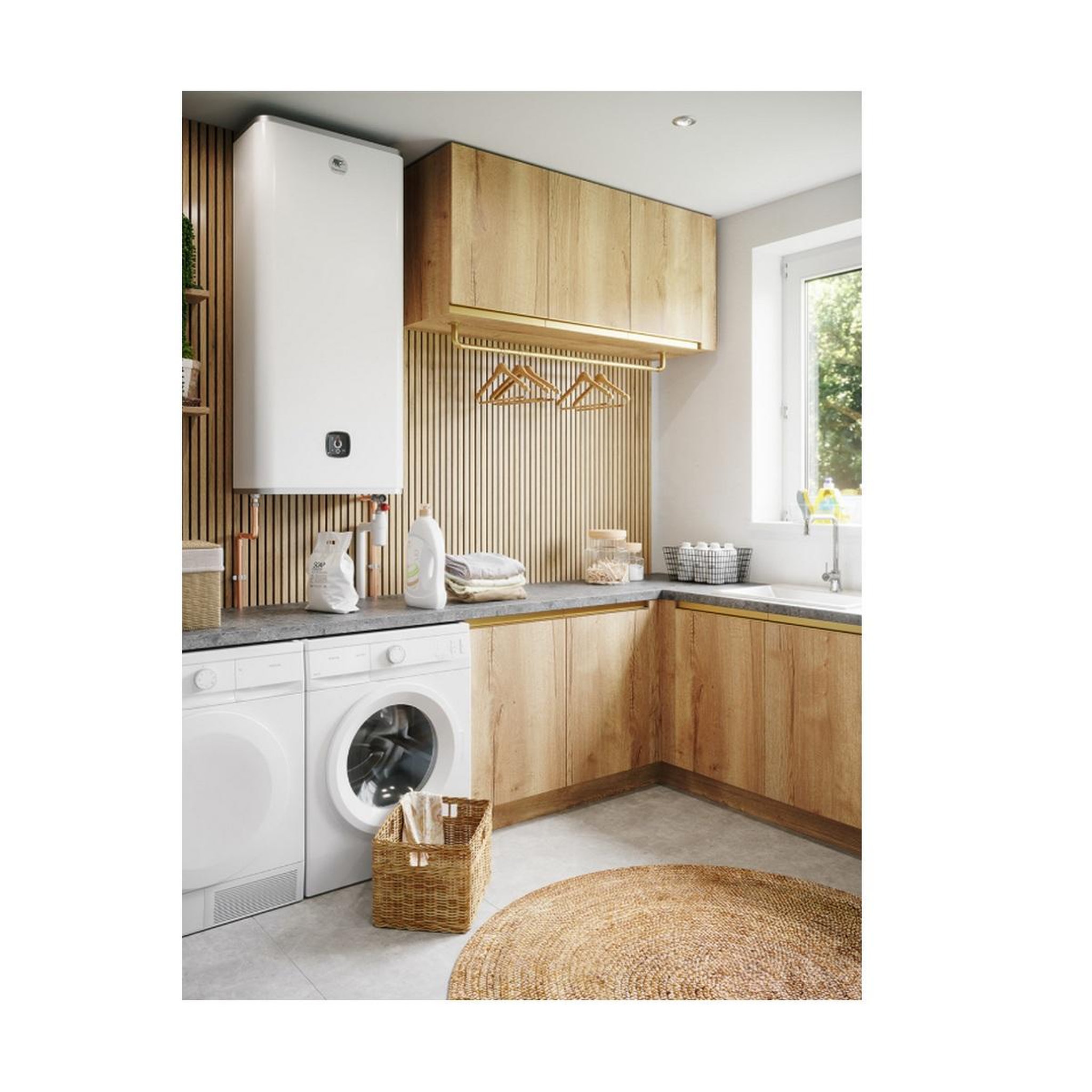 Voir la diapositive 2 : Thermor Chauffe-eau électrique monophasés 2400w blanc - 231072