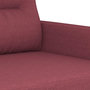 Voir la diapositive 5 : VIDAXL Ensemble de canapes 2 pcs avec coussins rouge bordeaux tissu