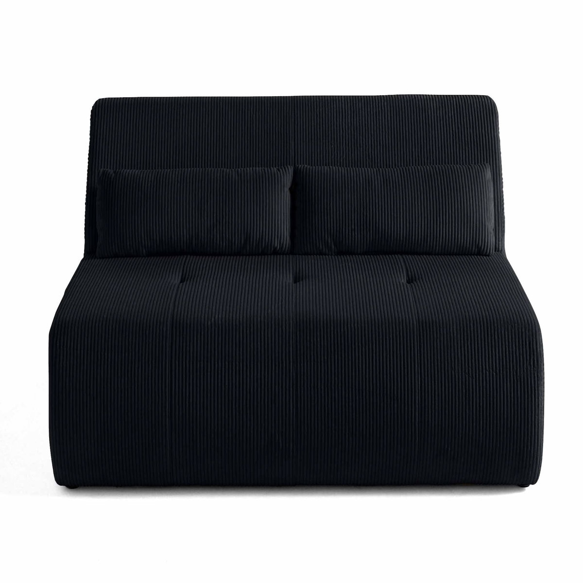 LISA DESIGN Onyx - canapé droit 2 places - en velours côtelé