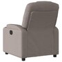 Voir la diapositive 5 : VIDAXL Fauteuil inclinable électrique Taupe Tissu