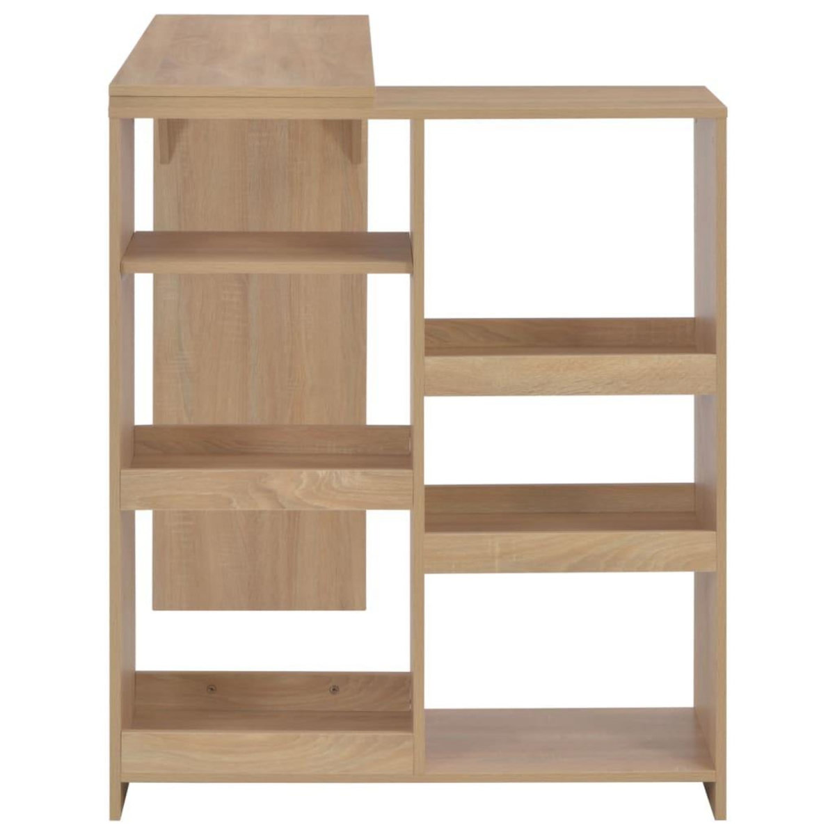 VIDAXL Table de bar avec tablette amovible Chene 138x39x110 cm